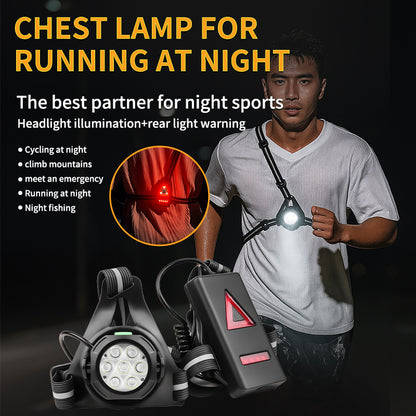 Wearable chest running light