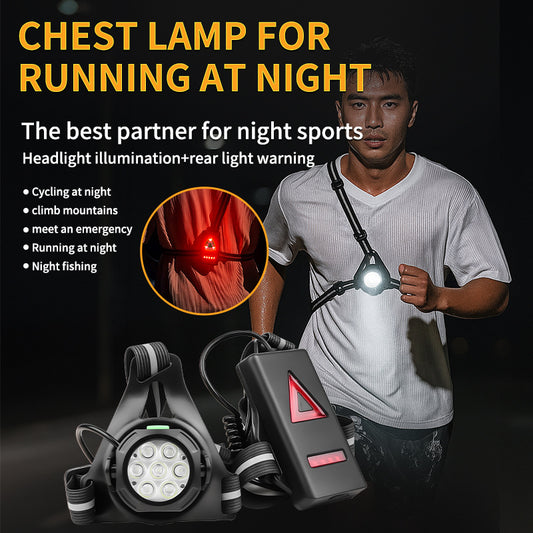 Wearable chest running light
