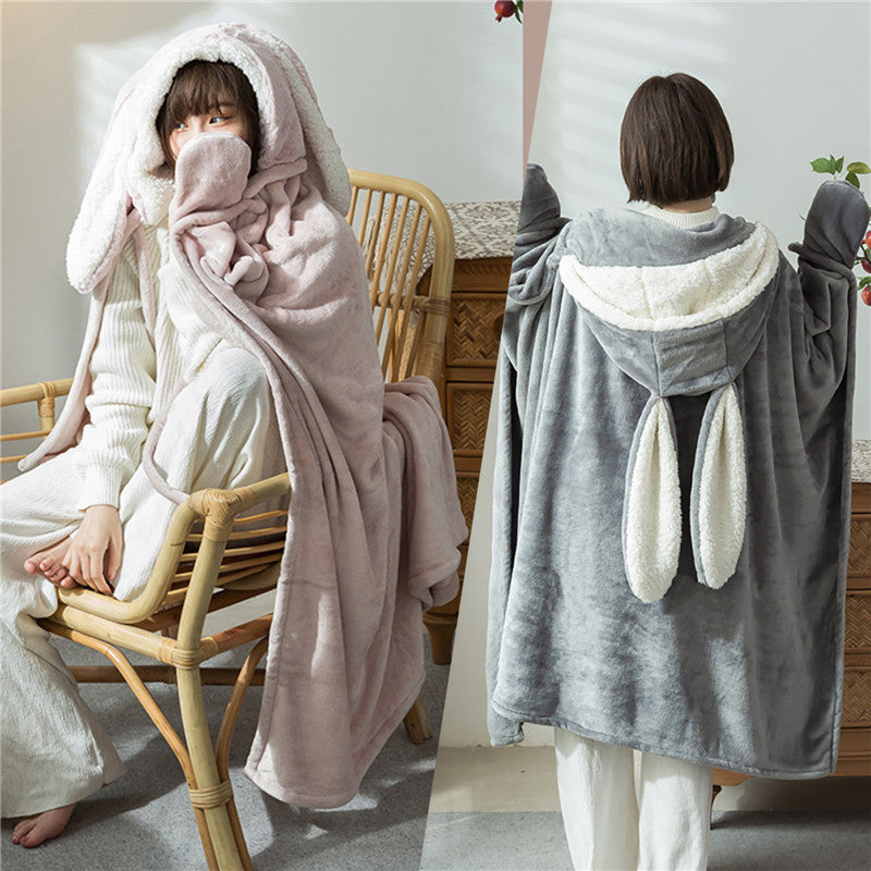 Wearable cloak blanket