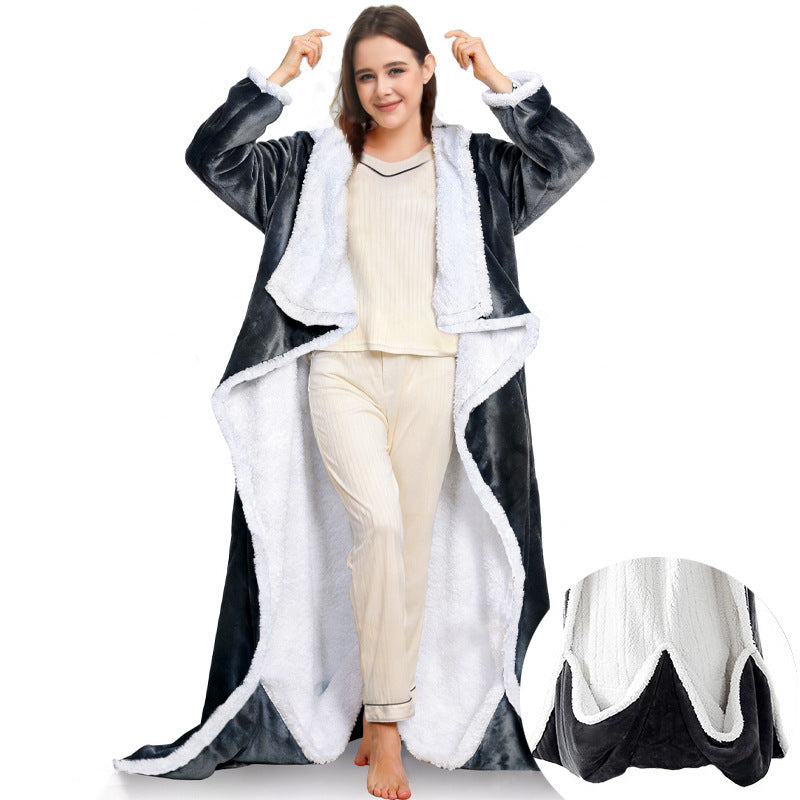Wearable Electric Blanket with Sleeves and Foot Pockets