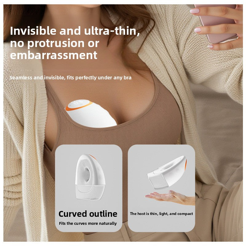 Wearable electric breast pump