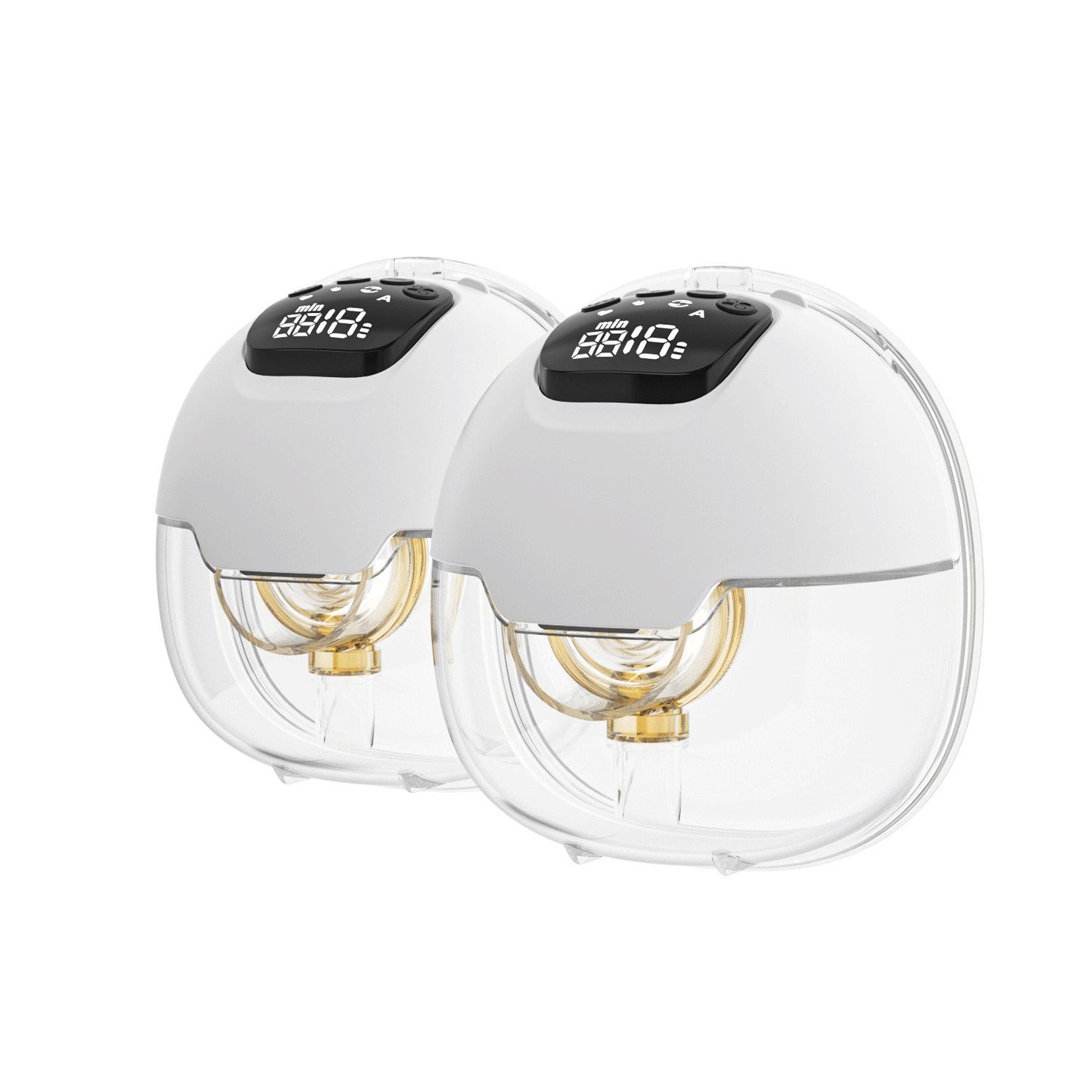 Wearable electric breast pump