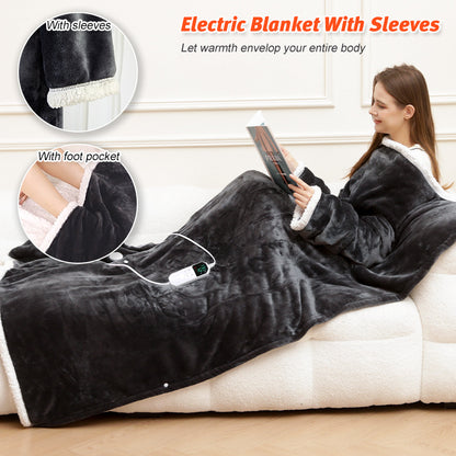 Wearable heating blanket