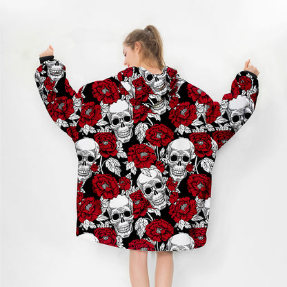 Wearable Hooded Flannel Blanket