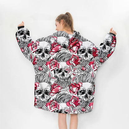 Wearable Hooded Flannel Blanket