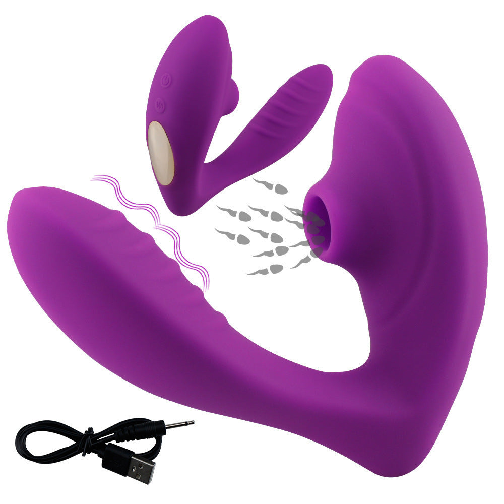 Wearable Sucking Vibrator for G-Spot and Clitoral Stimulation