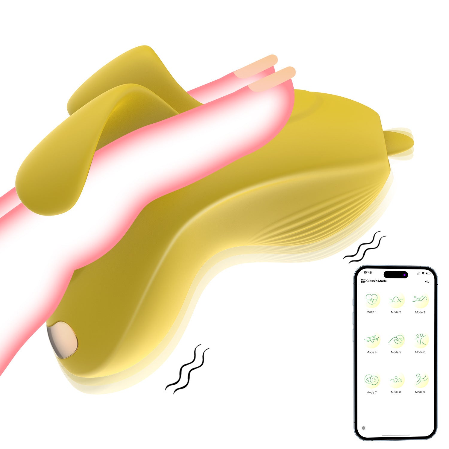 Wearing a vibration device on the finger
