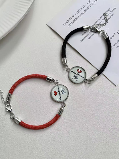 Weaving elastic bracelet