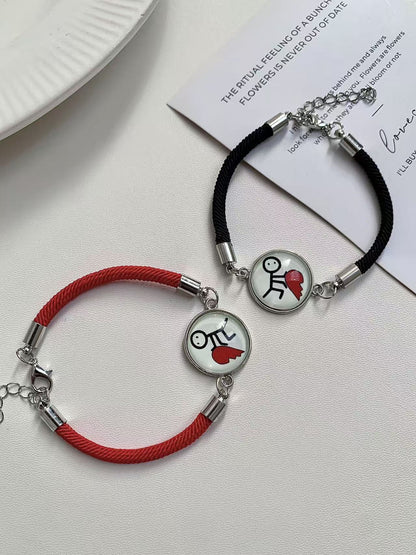 Weaving elastic bracelet