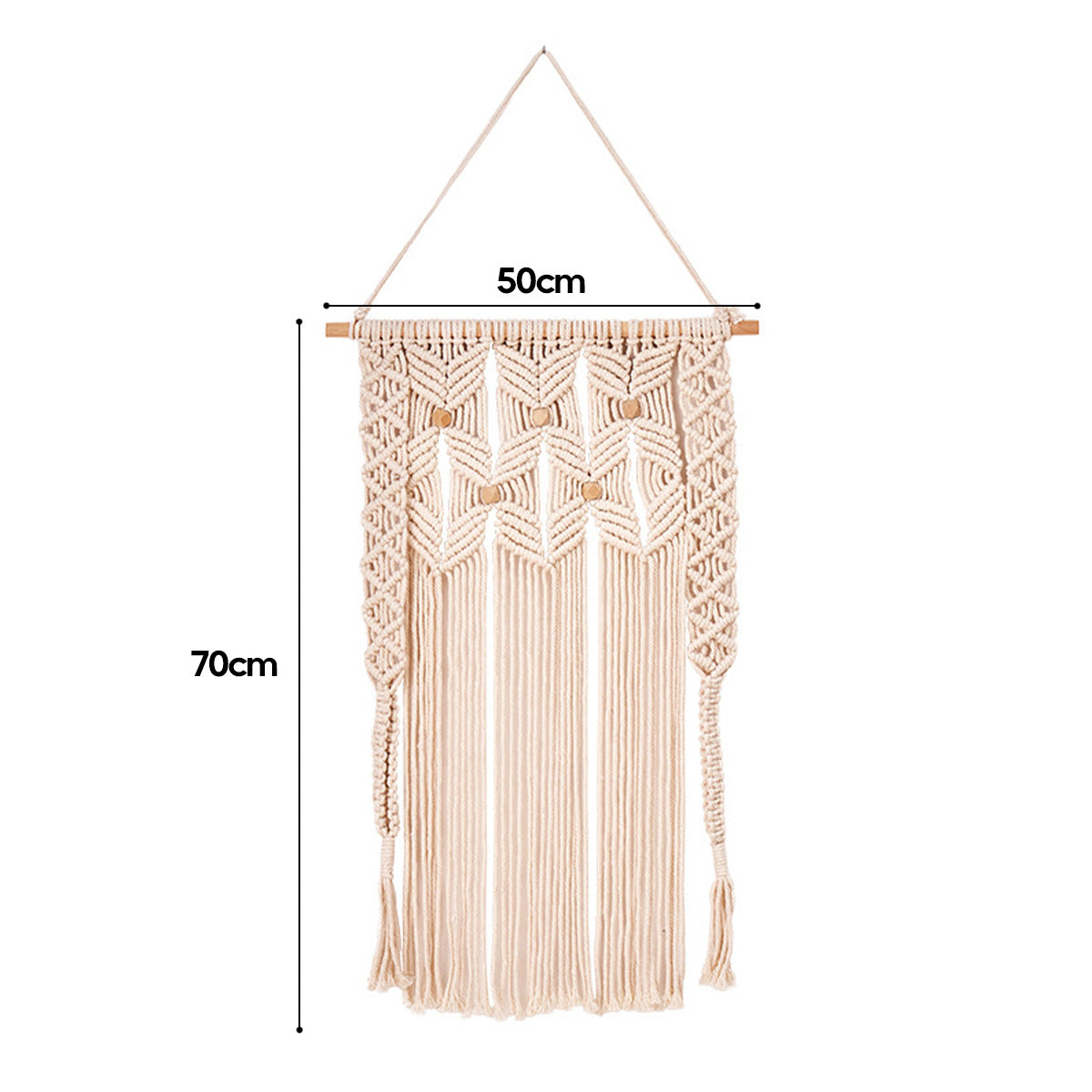 Weaving fringed tapestries