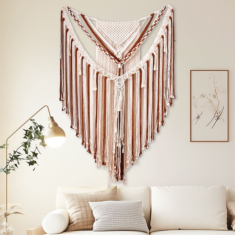 Weaving fringed tapestries