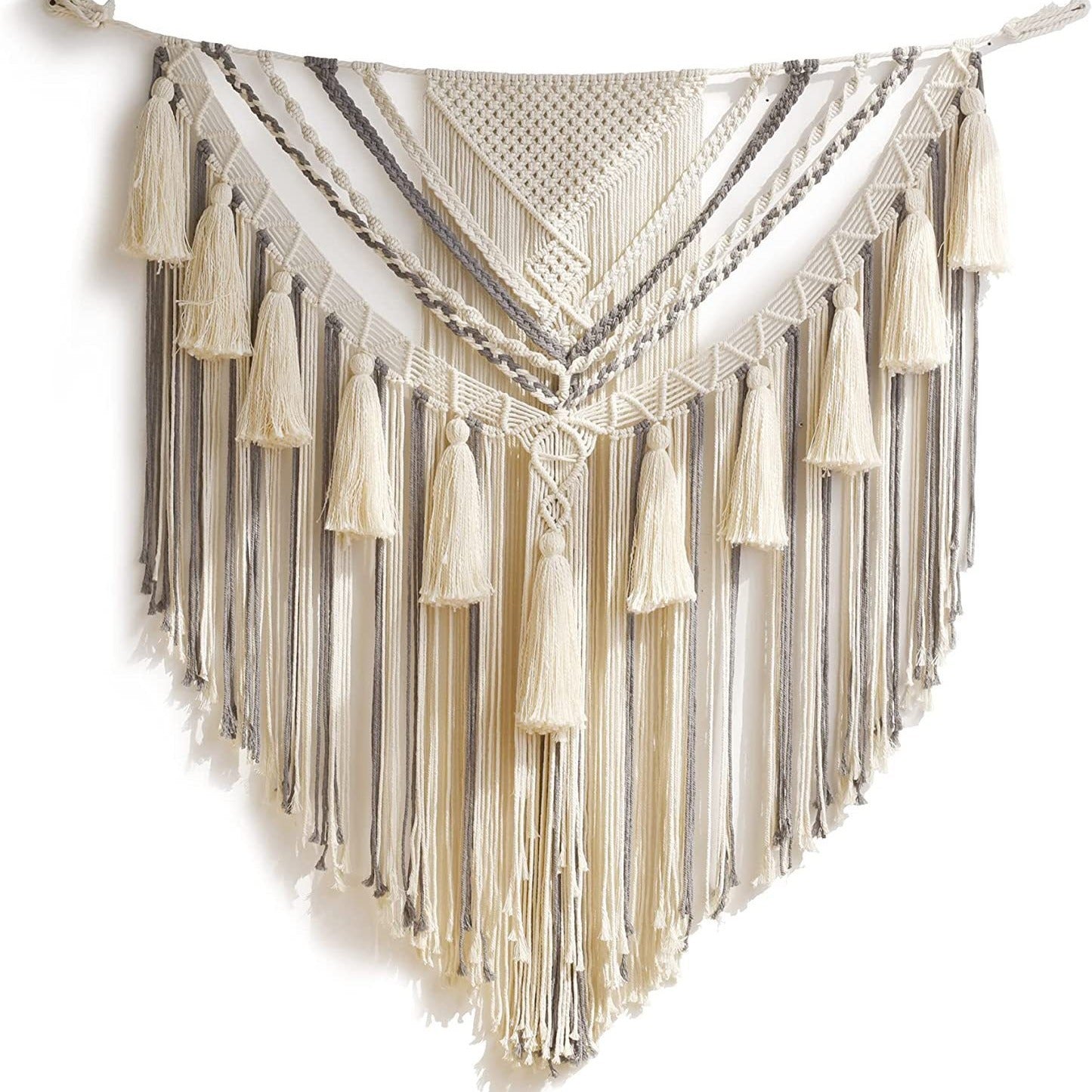 Weaving fringed tapestries