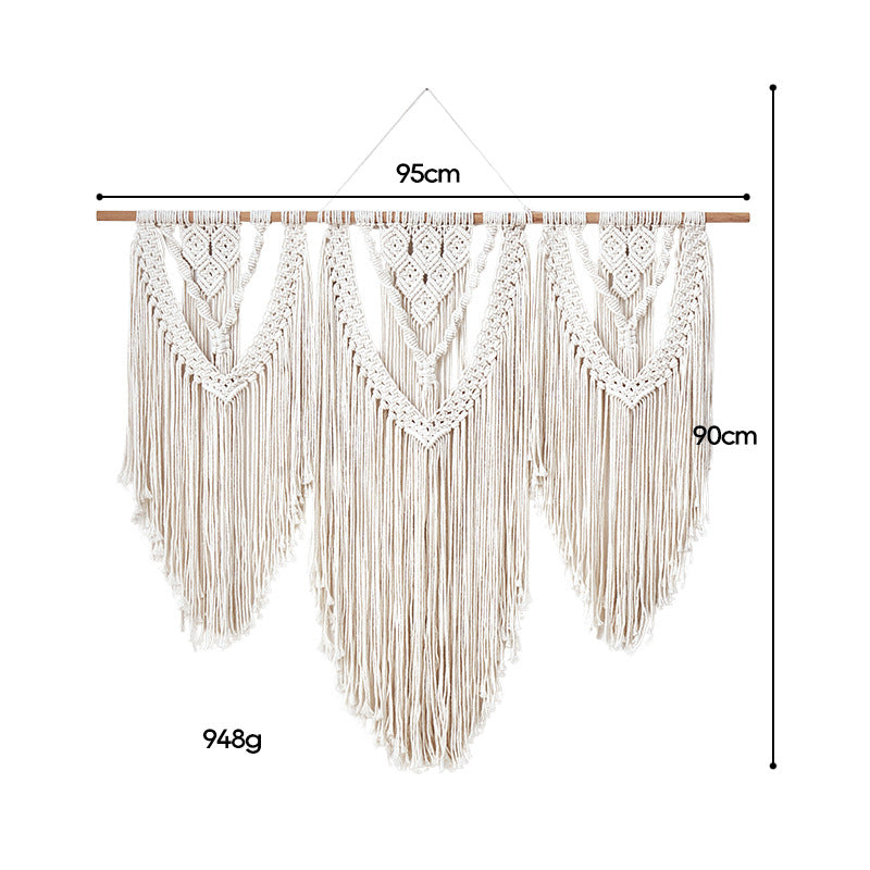 Weaving fringed tapestries
