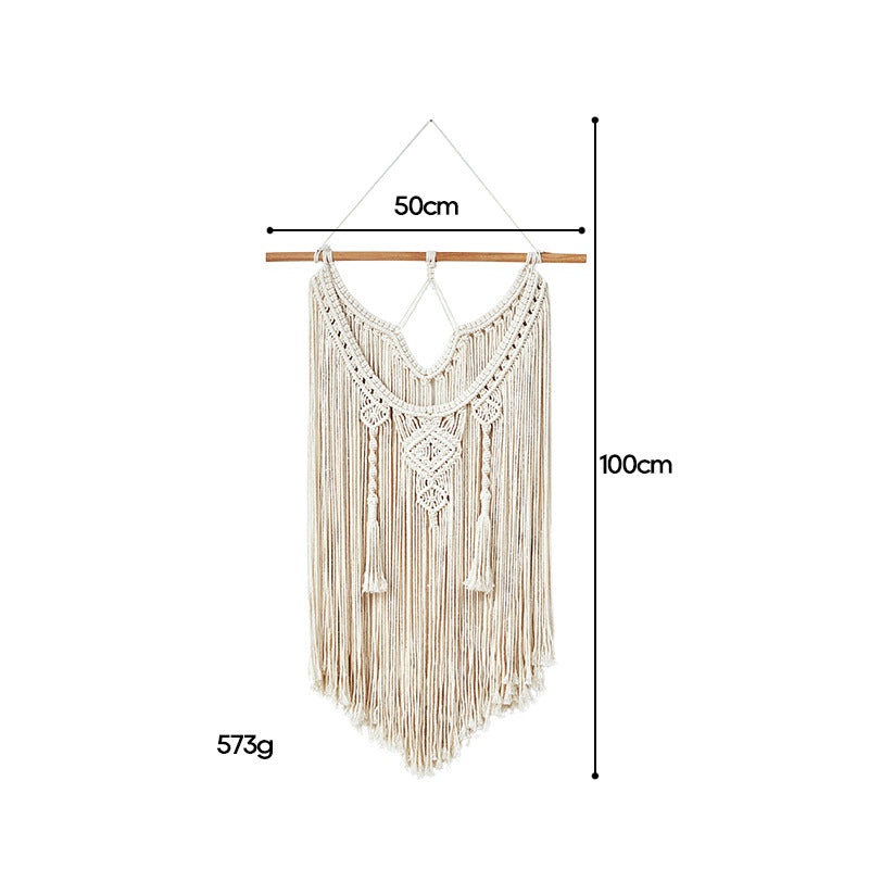 Weaving fringed tapestries
