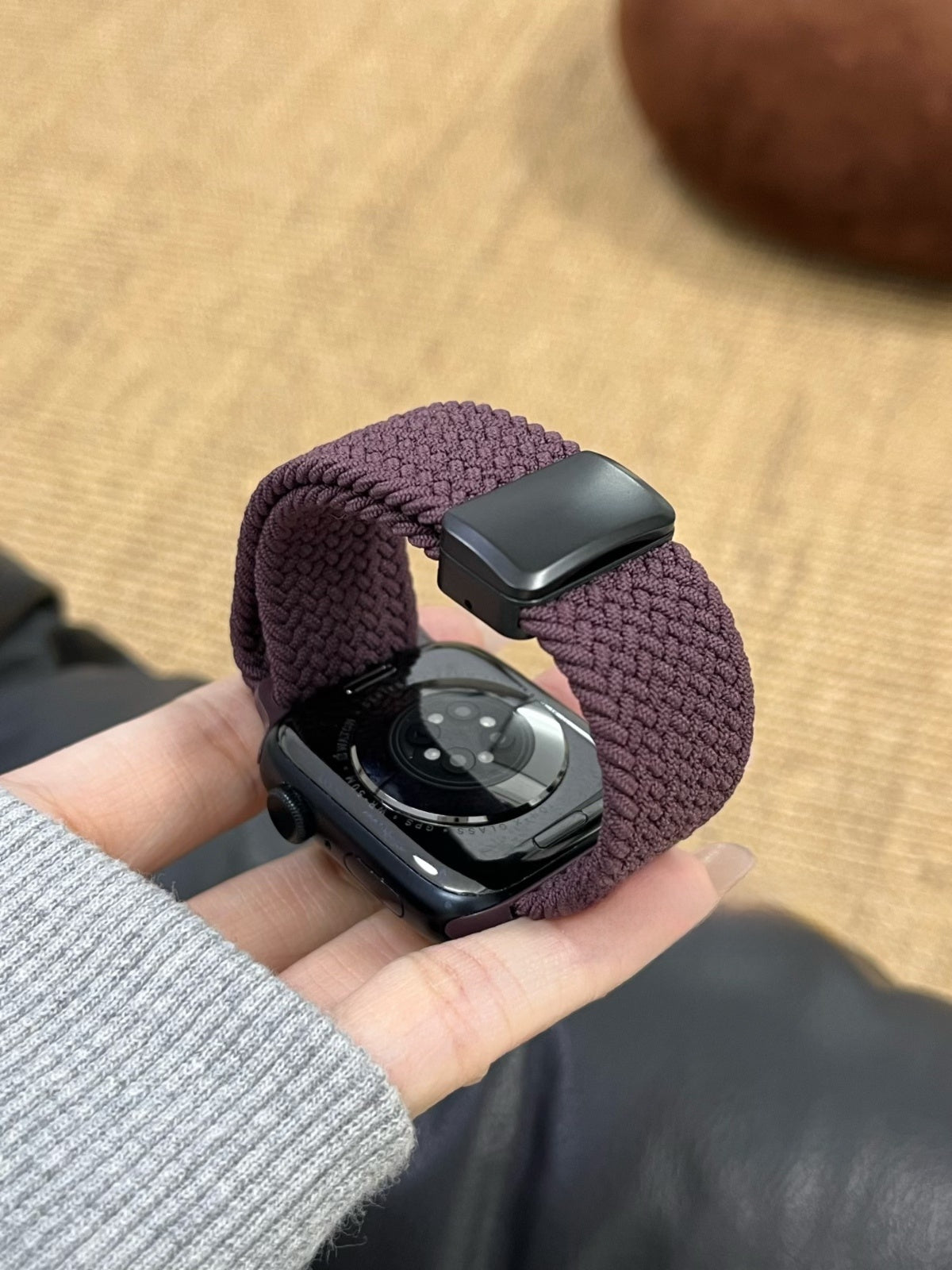 Weaving magnetic snap watch straps