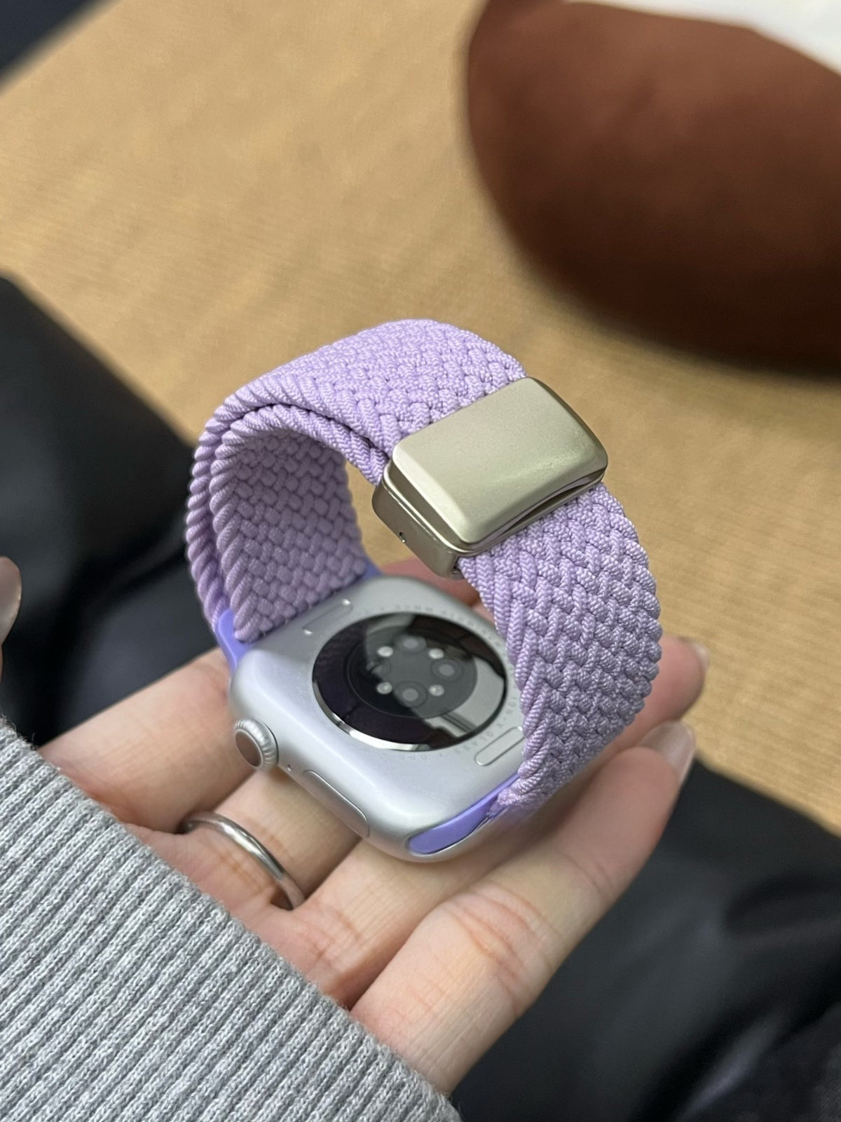 Weaving magnetic snap watch straps