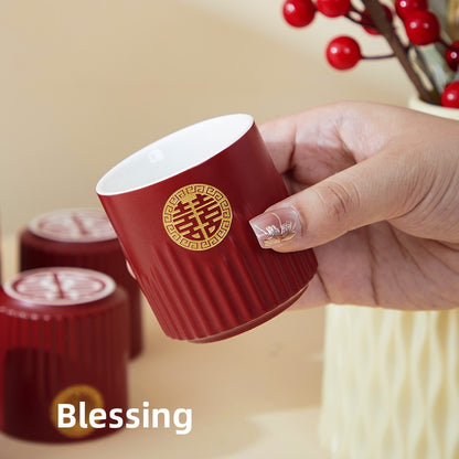 Wedding Ceramic Tea Set with Gift Box