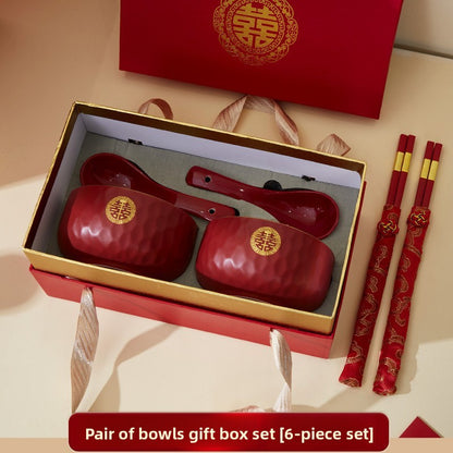Wedding Ceramic Tea Set with Gift Box