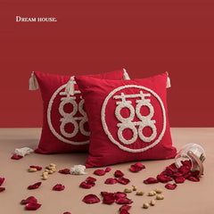 Red 3D Round Pair