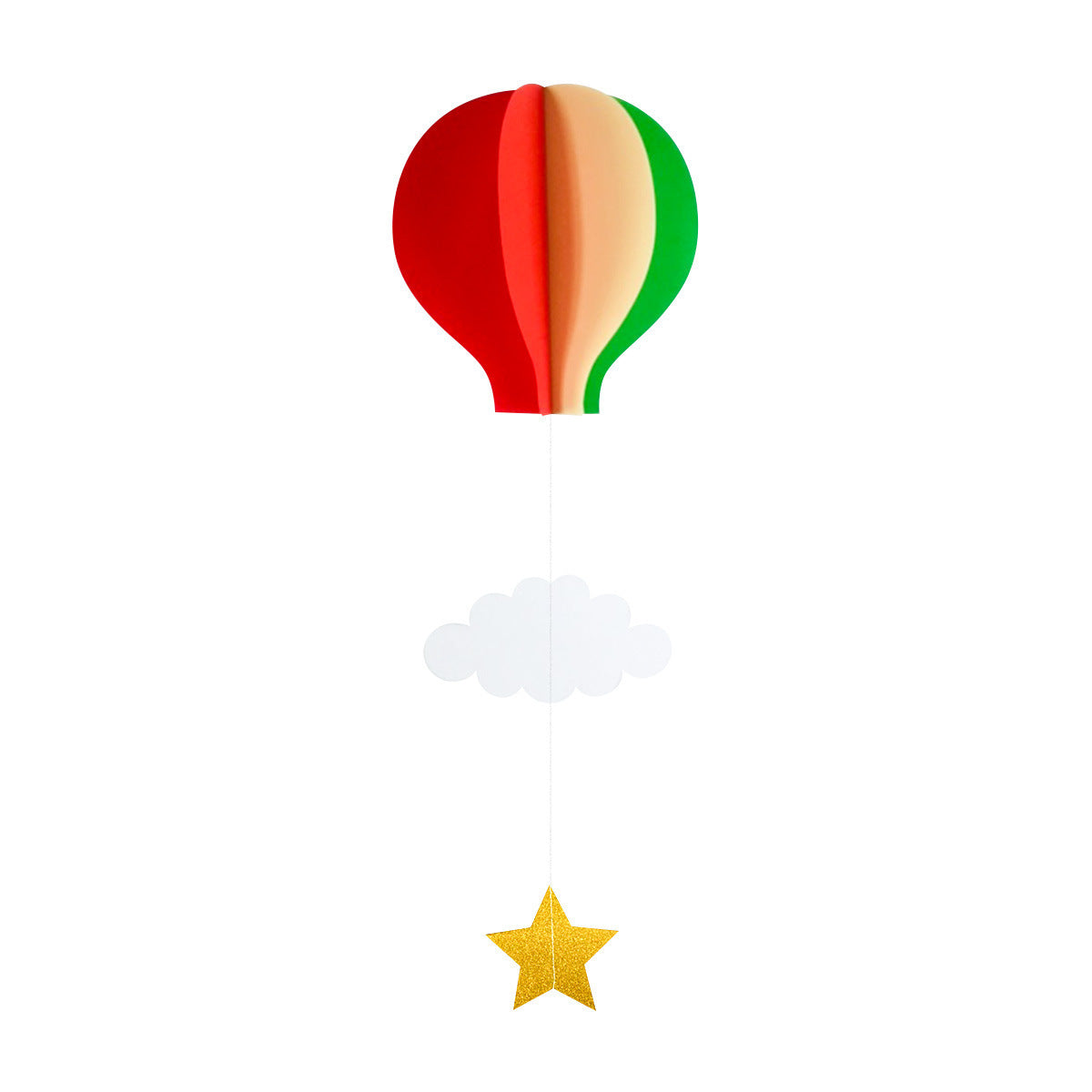Wedding holiday birthday party decoration supplies three-dimensional hanging ornaments love hot air balloon cloud window pendant