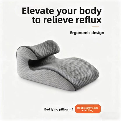 Wedge-shaped reclining pillow