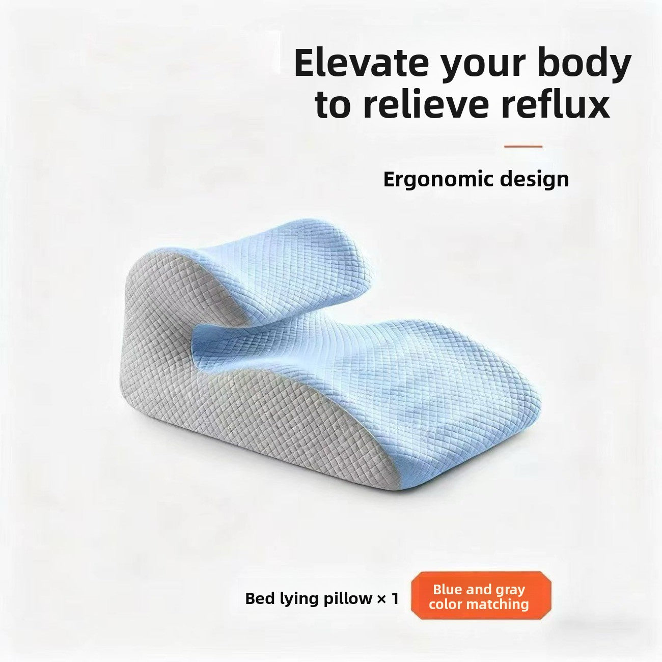 Wedge-shaped reclining pillow