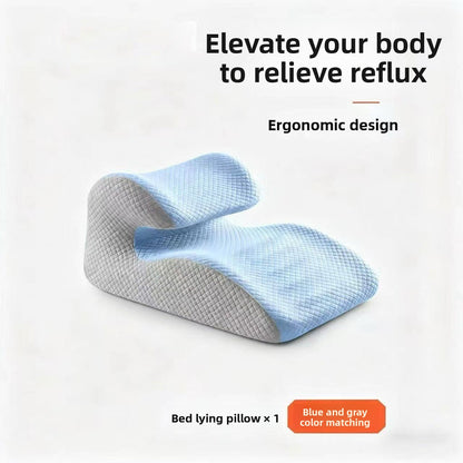 Wedge-shaped reclining pillow