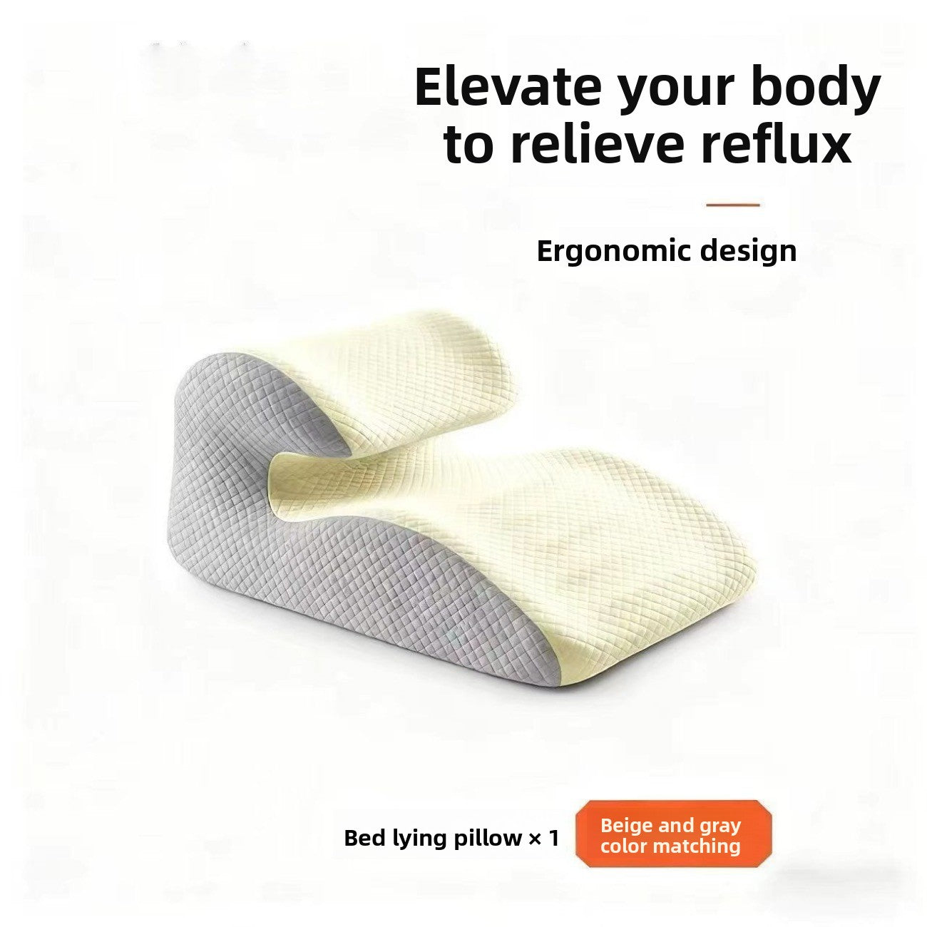 Wedge-shaped reclining pillow