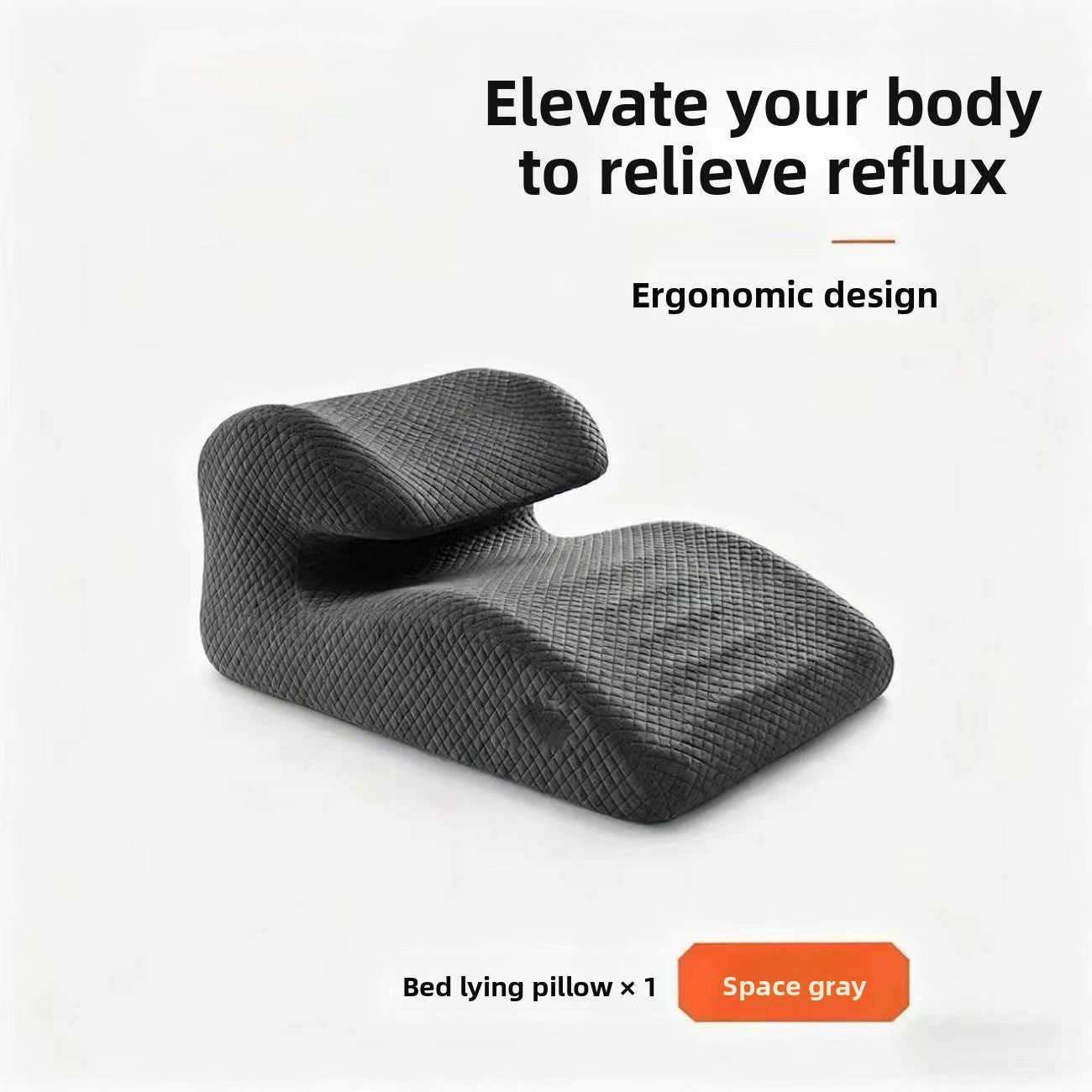 Wedge-shaped reclining pillow