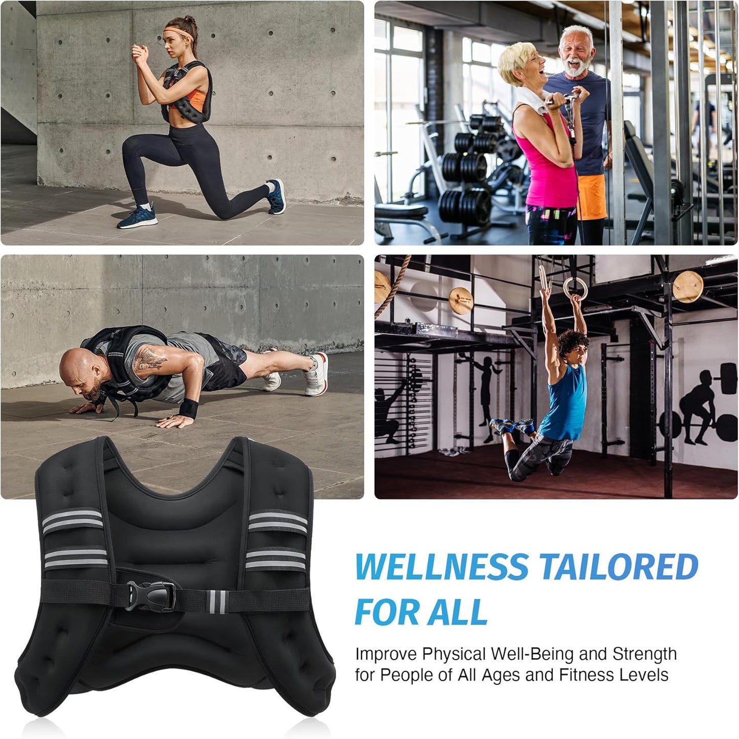 Weight-Bearing Sandbag Sports Fitness Vest