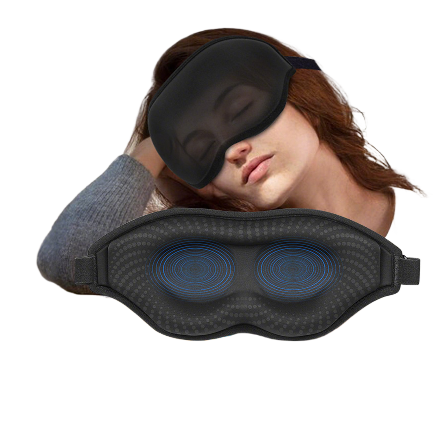 Weighted Sleep Eye Mask with Glass Beads
