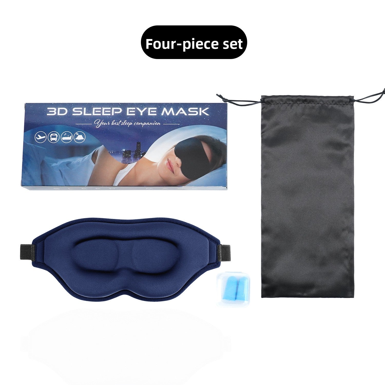 Weighted Sleep Eye Mask with Glass Beads
