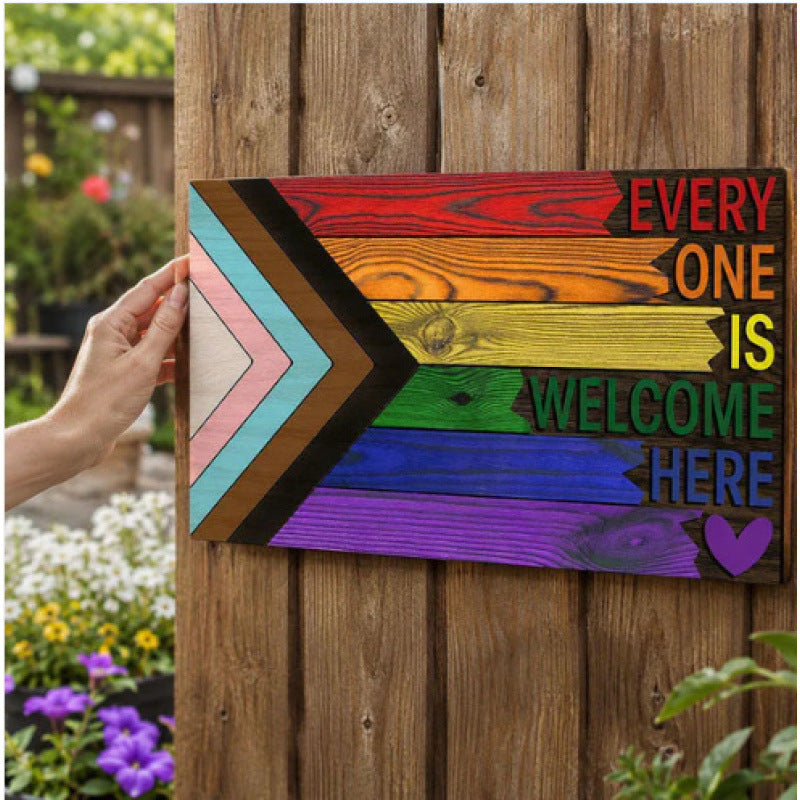 Welcome Wooden Sign Plaque