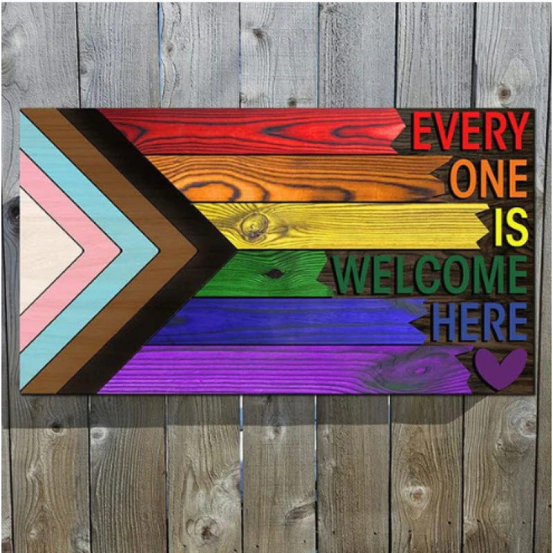 Welcome Wooden Sign Plaque