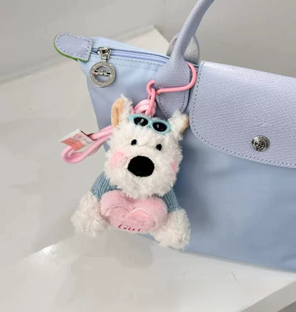 West Highland Puppy Plush Keychain Toy