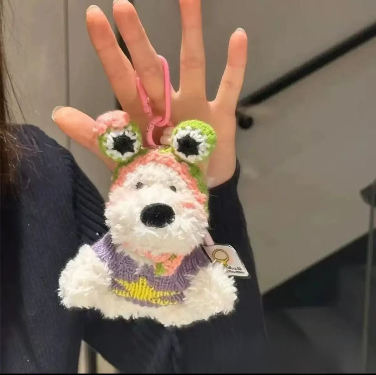 West Highland Puppy Plush Keychain Toy