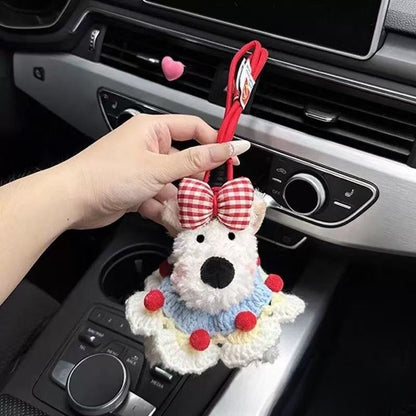 West Highland Puppy Plush Keychain Toy