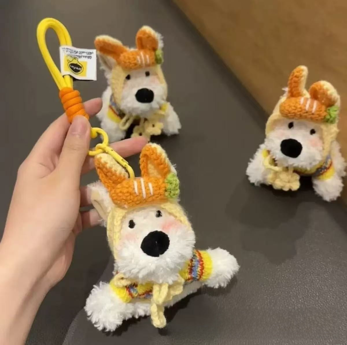 West Highland Puppy Plush Keychain Toy