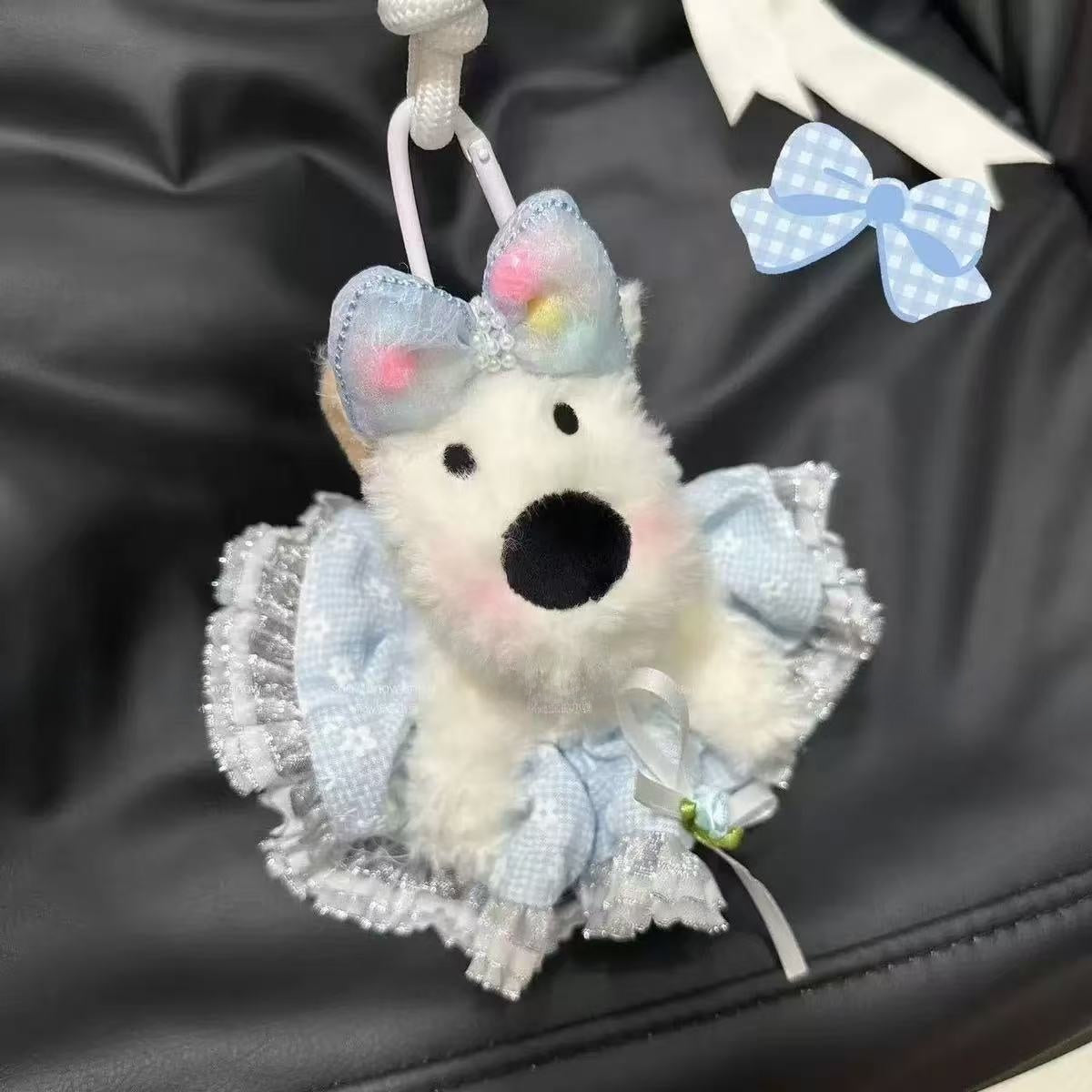 West Highland Puppy Plush Keychain Toy