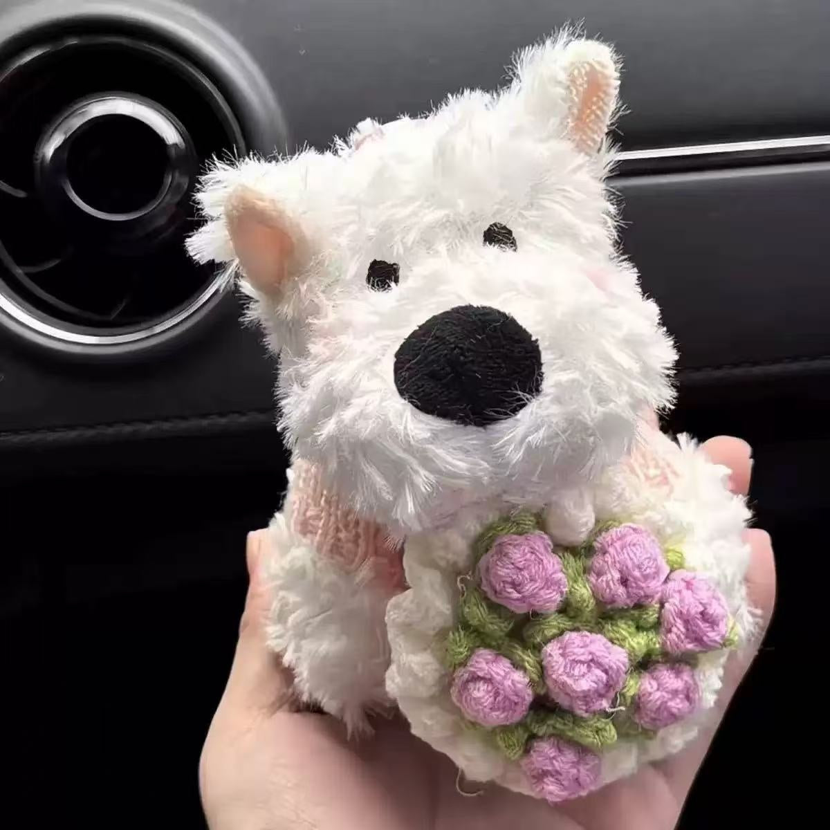 West Highland Puppy Plush Keychain Toy