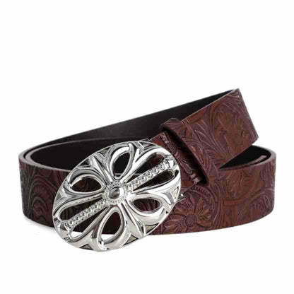 Western Denim Printed Belt