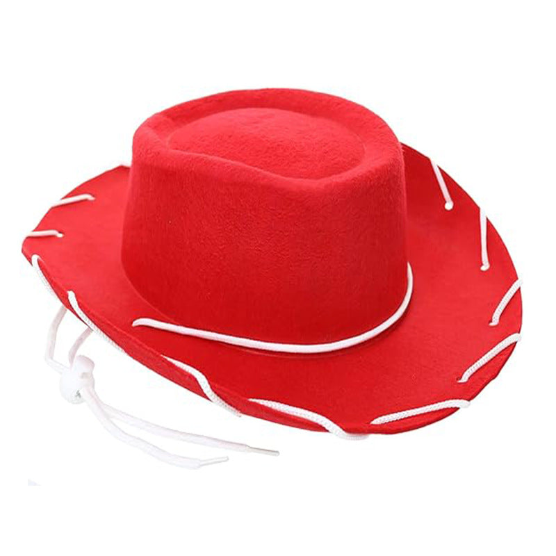 Western Style Cowboy Hat with Rope Detail