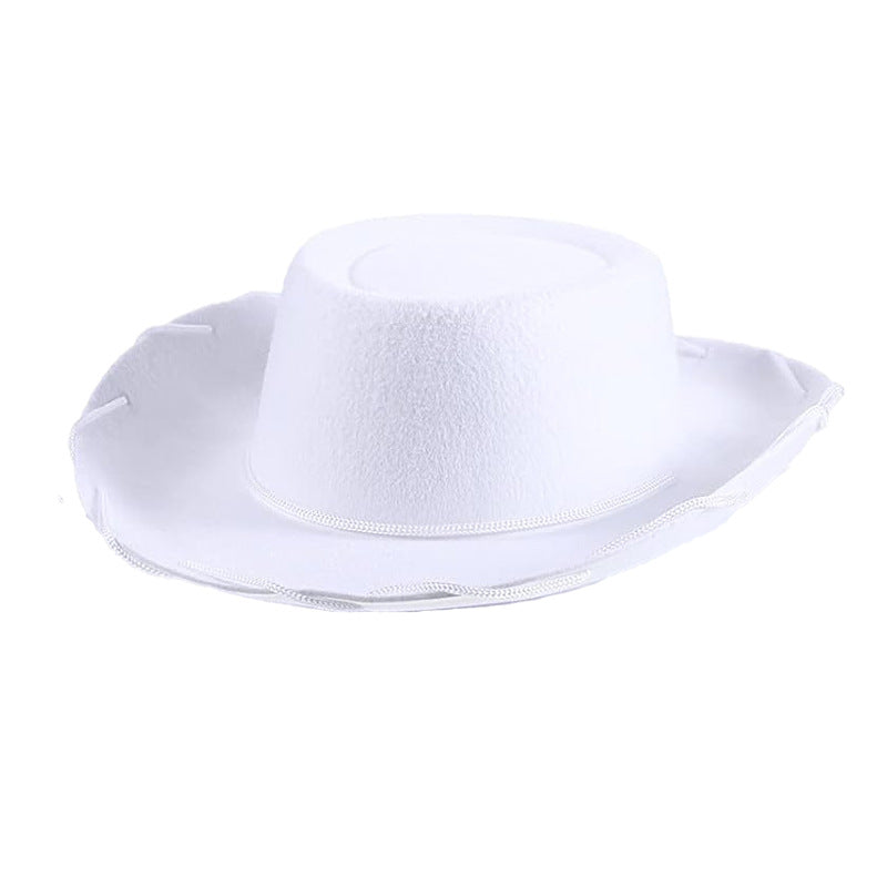 Western Style Cowboy Hat with Rope Detail
