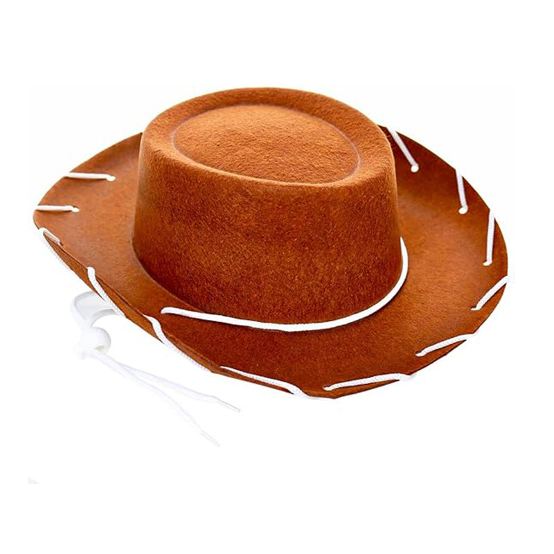 Western Style Cowboy Hat with Rope Detail