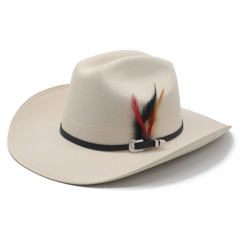 Western Style Faux Suede Cowboy Hat