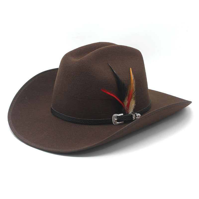 Western Style Faux Suede Cowboy Hat