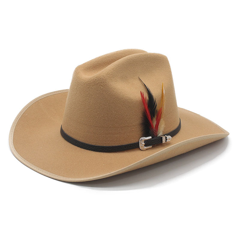 Western Style Faux Suede Cowboy Hat