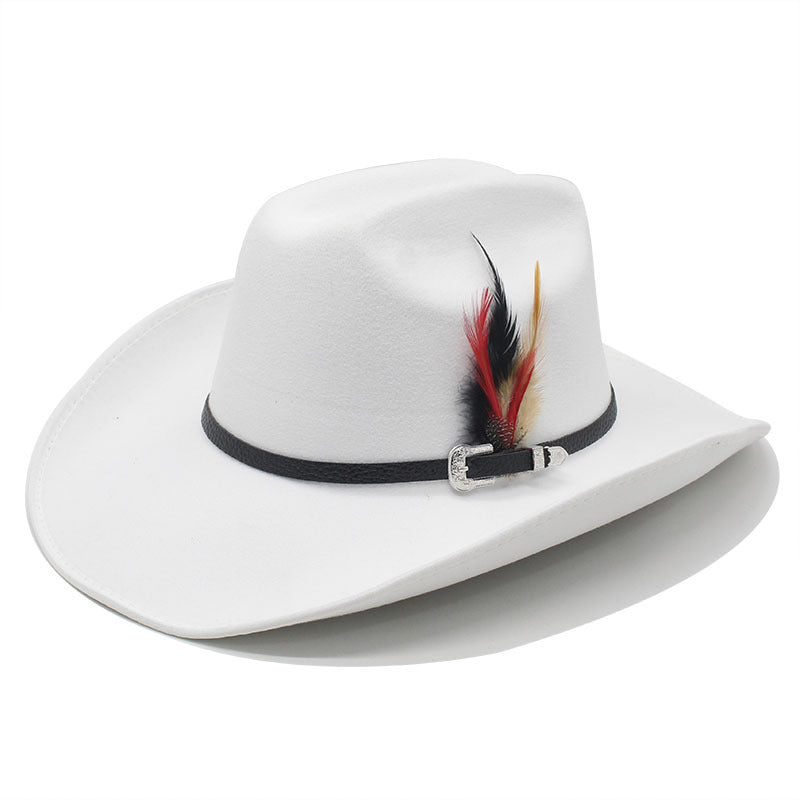Western Style Faux Suede Cowboy Hat