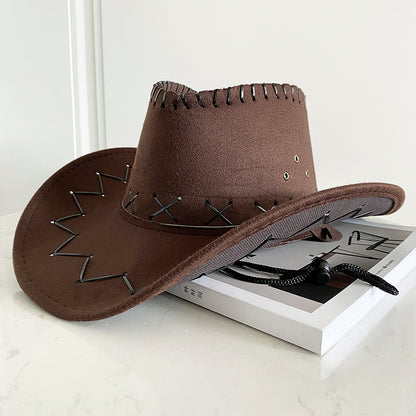 Western Style Wide Brim Sun Hat