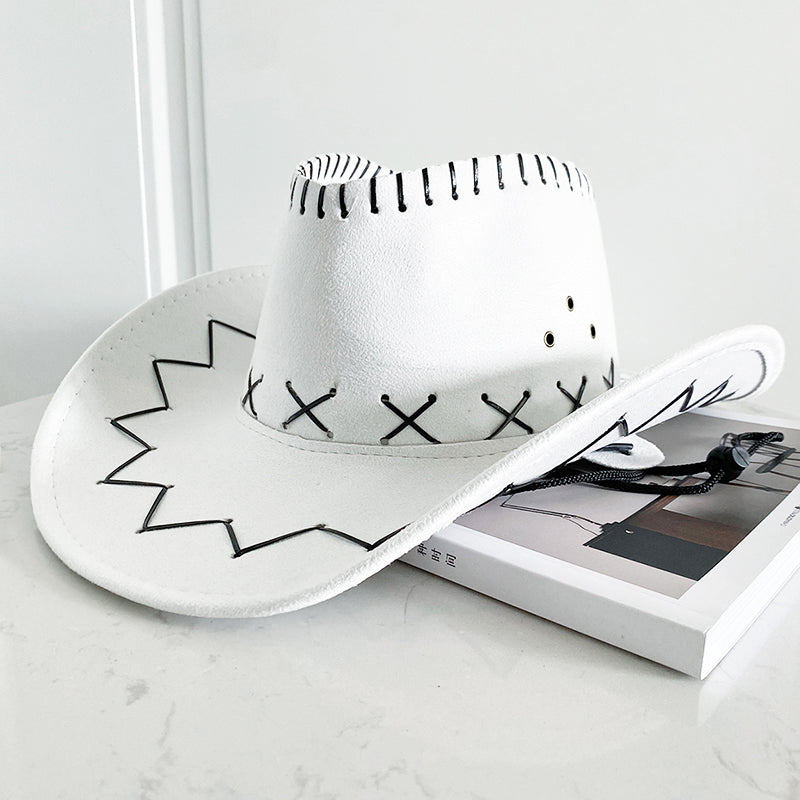 Western Style Wide Brim Sun Hat